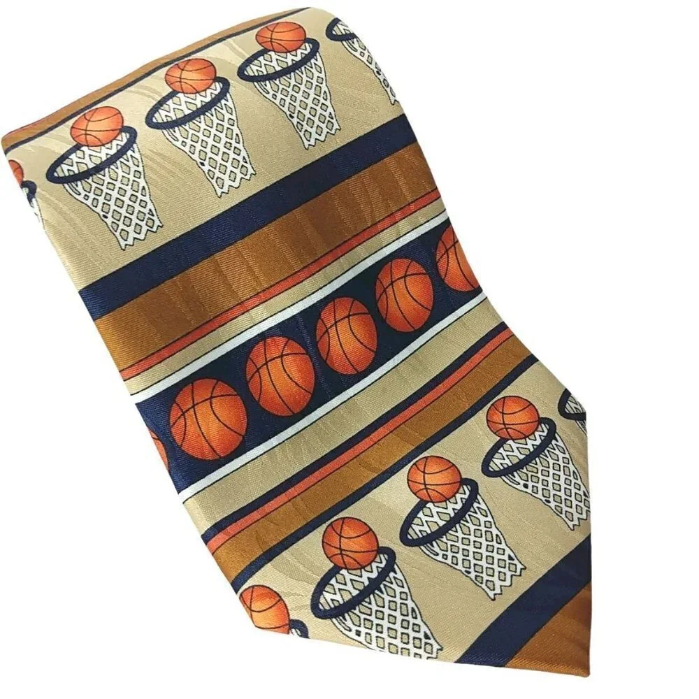 Keith Daniels Basketball Hoops Novelty Necktie - Picture 1 of 8